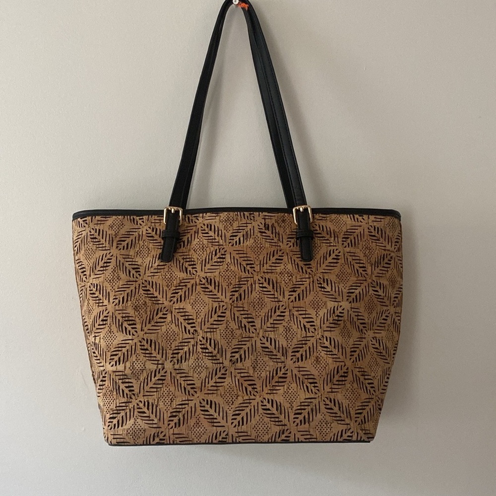 Myztique Cork tote. Beautiful pattern design on the other side.